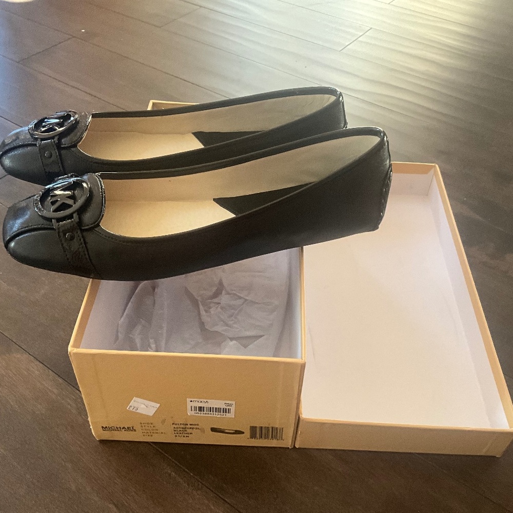 Michael Kors Fulton Moc Black Size 9.5